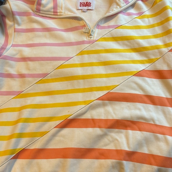 Solid & Striped Quarter Zip in Colorblock Stripe - Picture 7 of 15